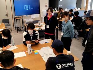 グループを越えて交流されていました。