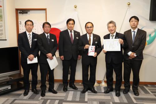 株式会社商船三井さんふらわあ感謝状贈呈式の画像