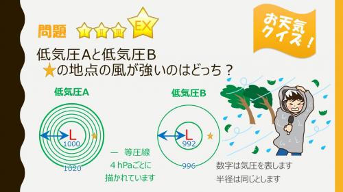 風が強いのはどっち